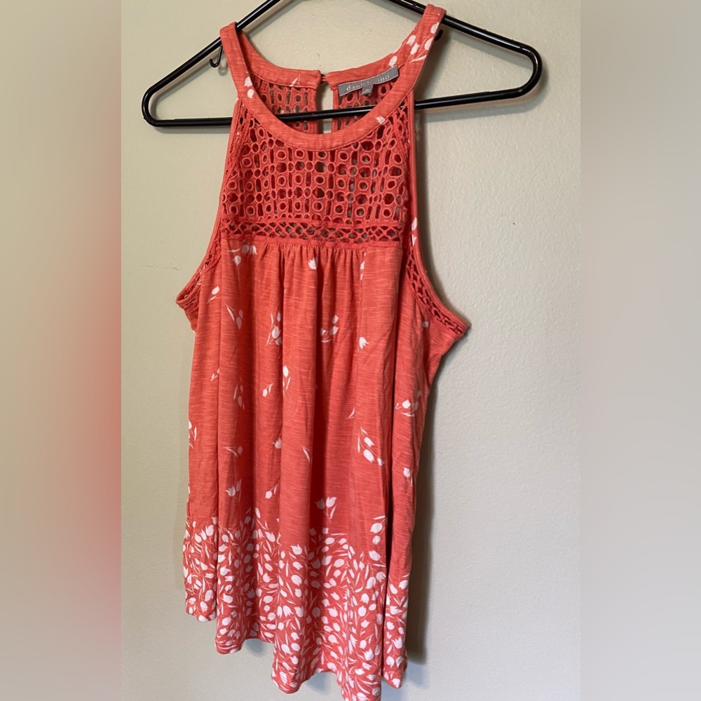 Daniel rain summer top. Size XL. Dark Coral color